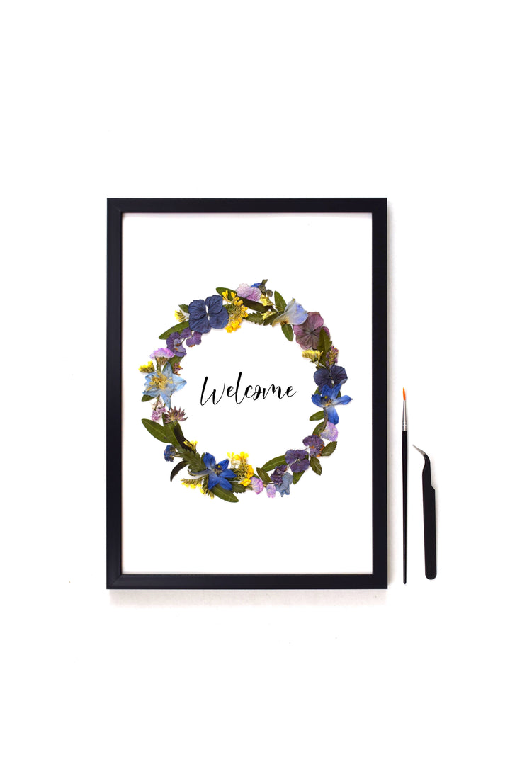 Blüten Kunst Kit - Dein DIY Projekt (Design Kranz)