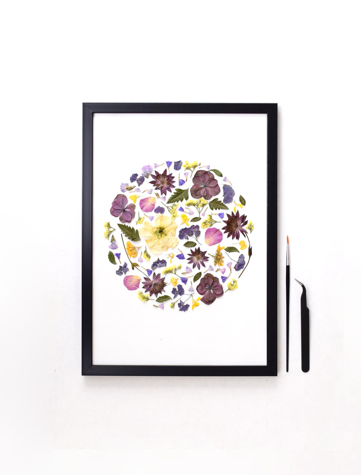 Blüten Kunst Kit - Dein DIY Projekt (Design Kreis) (Kopie)