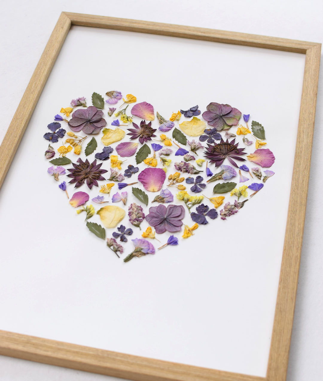 Blüten Kunst Kit - Dein DIY Projekt (Design Herz)