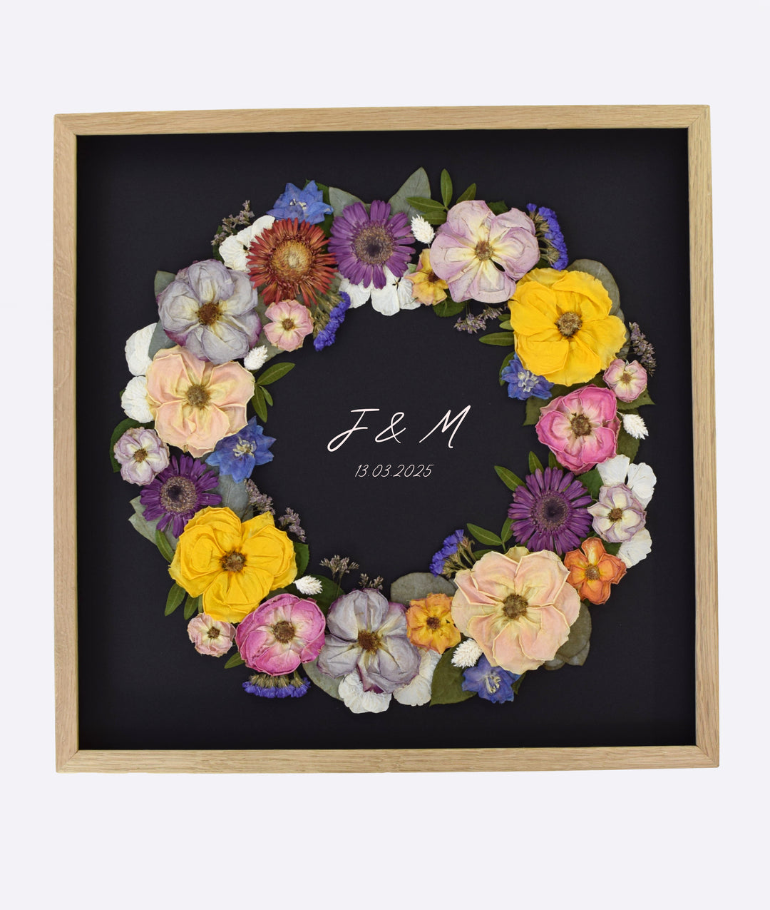 Brautstraußkonservierung 50x50 Design/ Blumenkranz