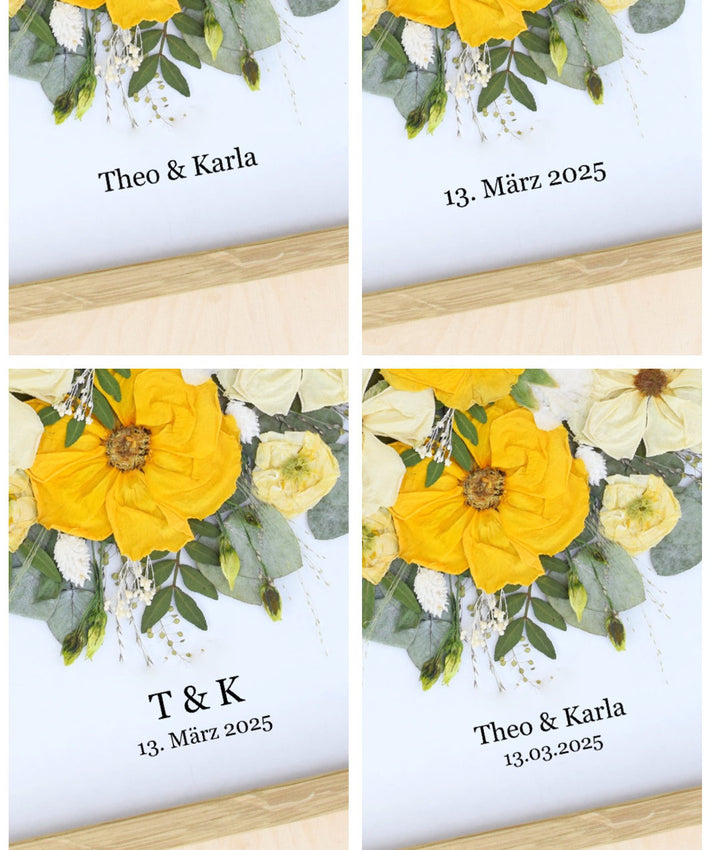 Brautstraußkonservierung A3 Design/ Flower Bouquet- Brautstrauß