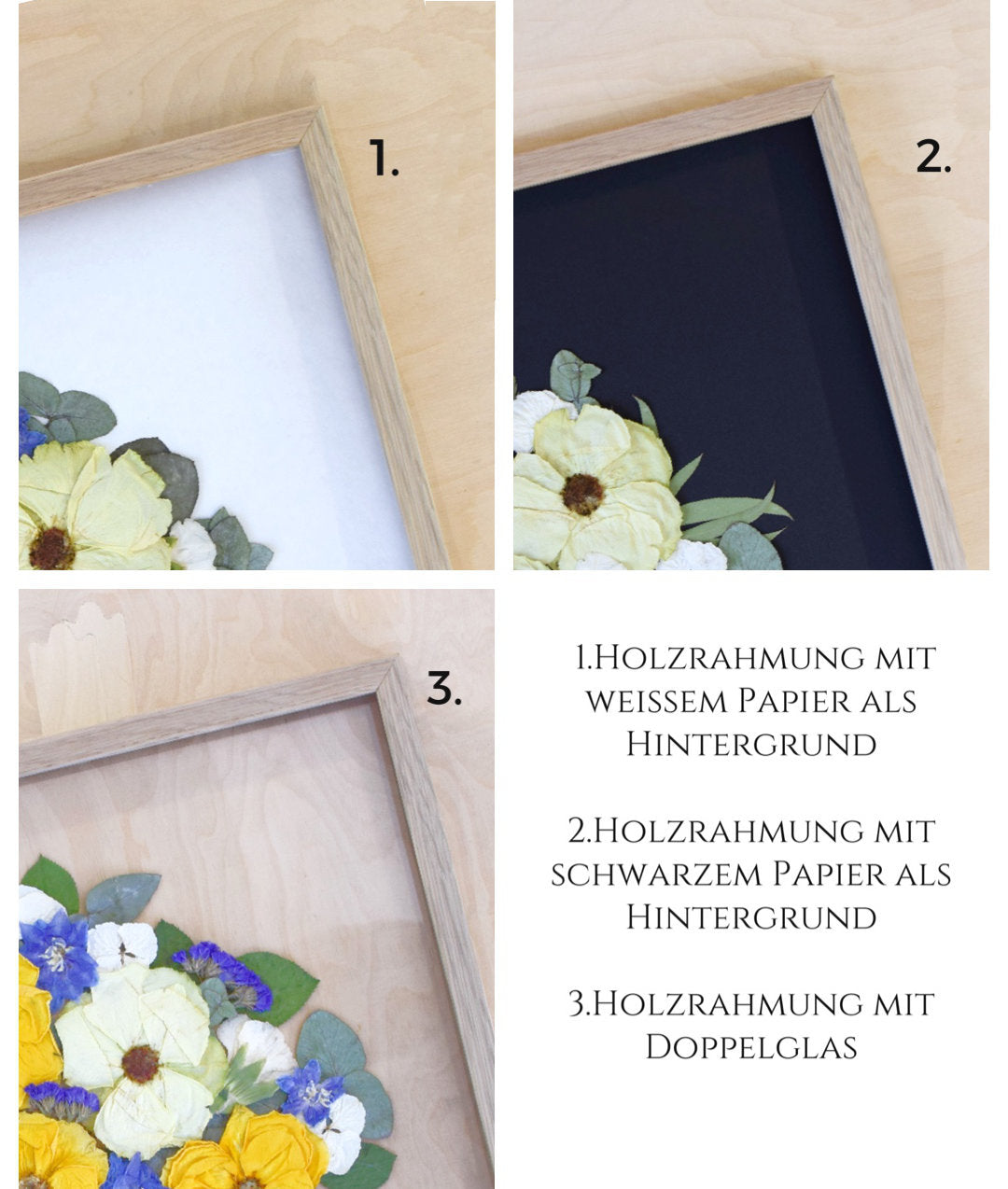 Brautstraußkonservierung A3 Design/ Flower Meadow