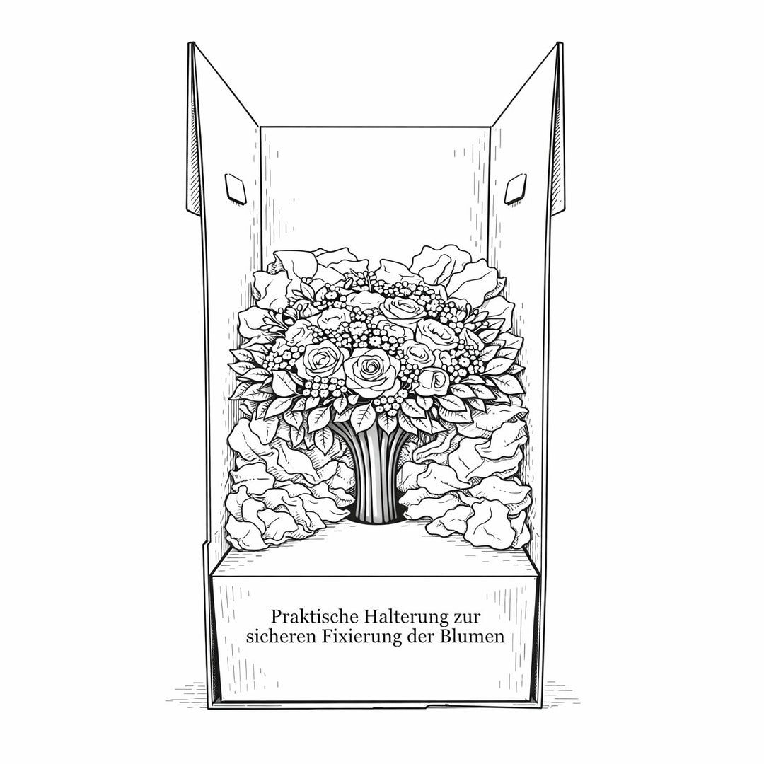 Premium Brautstrauß-Versandbox (inkl.Express-Versandschein)