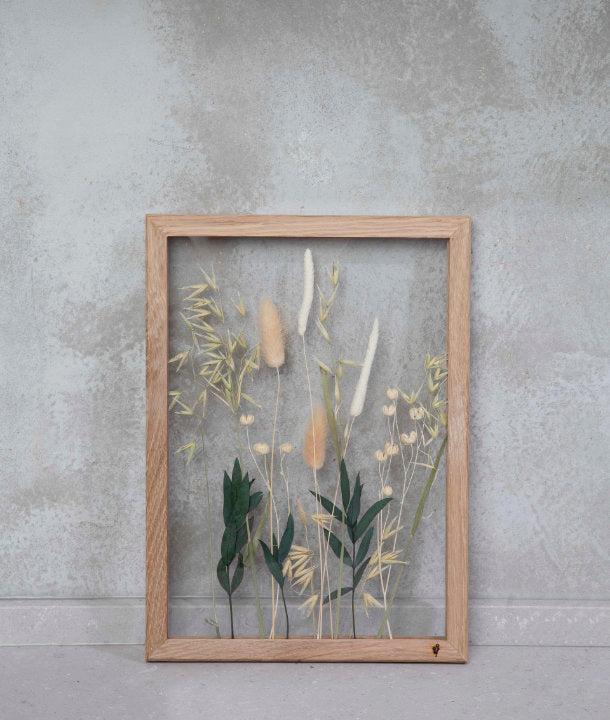 Wandbild m. Trockenblumen - diverse Trockenblumen